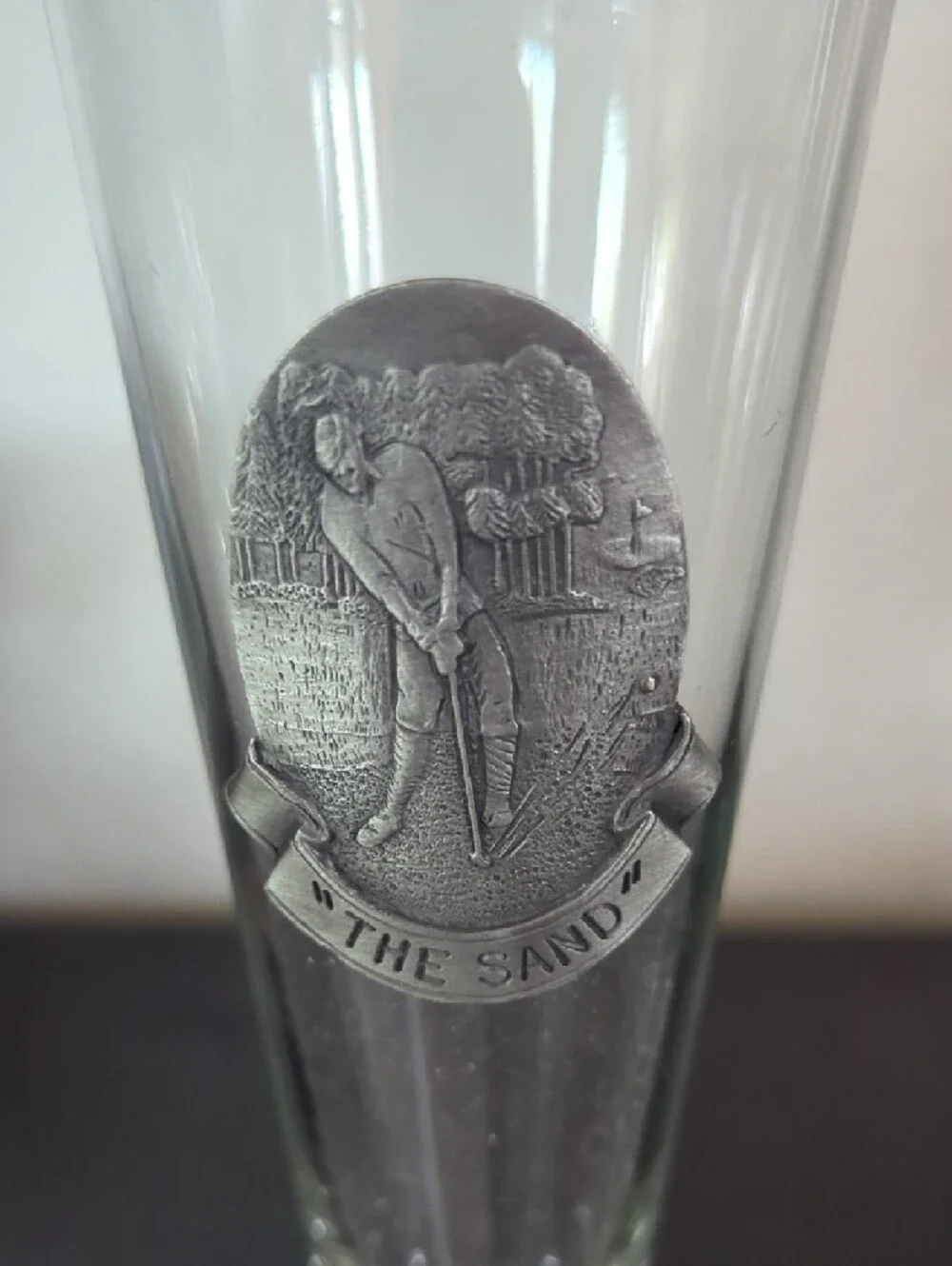 Set Of Two Golf Themed Beer Glasses